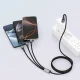 Tech-Protect UltraBoost DNA 3in1 USB-C / Micro-USB / Lightning laidas 120 cm, pilkas