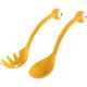 OTOTO Pasta Monsters makaronų ir salotų serviravimo įrankių rinkinys, geltonas