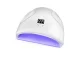 Hibridinio manikiūro rinkinys: 12W UV/LED lempa ir nagų freza, baltas