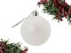 Shatterproof Christmas Tree Baubles Set 6cm, 36 pcs, Silver/White