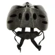 Adjustable bike helmet with ventilation, size M (54-58 cm), black and white