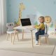 Ecotoys 6163 vaikiškų baldų komplektas: stalas ir 2 koalos kėdutės