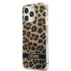 Dėklas Guess Leopard, skirtas Apple iPhone 13 Pro / 13, rudas