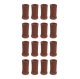 Furniture Leg Protectors DA336, 16 pcs, Brown