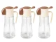 Stiklinis aliejaus purkštukas ir dozatorius 2in1, 380 ml, smėlinis