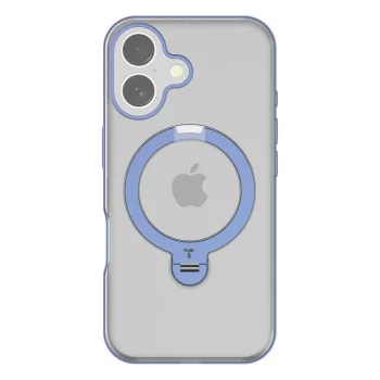 Torras Ostand Spin dėklas telefonui iPhone 16, mėlynas