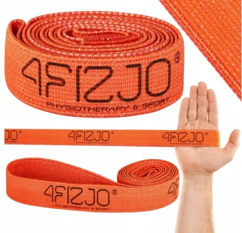 Audinio pasipriešinimo guma 4Fizjo Power Band, 1–7 kg, oranžinė