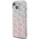 Hello Kitty iPhone 15 Case IML Gradient Electrop Crowded Kitty Head, Pink