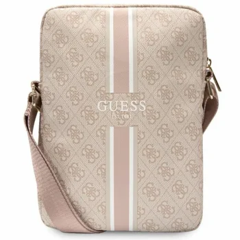 Guess 4G Stripes planšetinio kompiuterio krepšys iki 10", rožinis