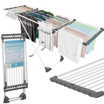 Massido Ursula Telescopic Laundry Drying Rack with Wheels, 20m