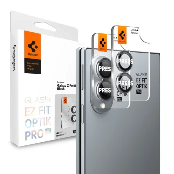Spigen Optik Pro HD kameros apsauginis stiklas Samsung Galaxy Z Fold 8, 2 vnt., juodas