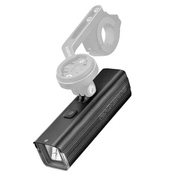 Rockbros RHL1500 priekinis dviračio žibintas, 1500lm, juodas