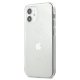 Guess iPhone 12 mini dėklas 4G 3D Pattern Collection, skaidrus
