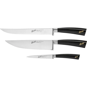 Virtuvinių peilių rinkinys Berkel Elegance, 3 dalių, Black Glossy