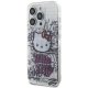 Hello Kitty iPhone 15 Pro dėklas IML Kitty On Bricks Graffiti, baltas