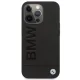 BMW Signature Logo Imprint MagSafe dėklas iPhone 14 Pro Max, juodas