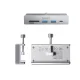 Tvirtinamas USB šakotuvas Orico MH5PC, USB-C, 2x USB-A 3.2, SD/TF, sidabrinis