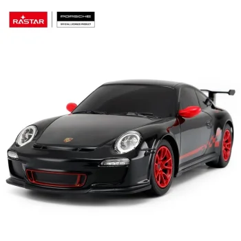 Radijo bangomis valdomas automobilis Rastar Porsche 911 GT3 RS 1:24, juodas