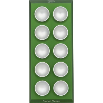Marcato Ravioli Tablet koldūnų ir raviolių forma su kočėlu, žalia