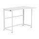 Maclean MC-1250 L/W sulankstomas L formos rašomasis stalas, 100x65 cm, baltas
