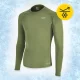 4Fizjo 2121 Unisex Long Sleeve Thermal Shirt, Green, Size L