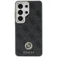 Guess 4G Rhinestone Round Logo MagSafe dėklas Samsung Galaxy S26 Ultra, juodas