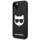 Karl Lagerfeld Silicone Choupette Head MagSafe dėklas iPhone 14 Plus, juodas