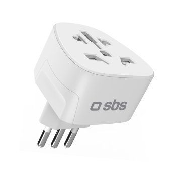 SBS Universal IT kelioninis adapteris, baltas