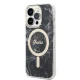 Dėklo ir įkroviklio rinkinys Guess Marble MagSafe, skirtas iPhone 14 Pro Max, juodas
