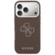 Guess FW Resin Logo Case for iPhone 17 Pro Max, Brown