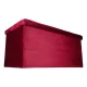 Sulankstomas aksominis pufas su daiktadėže 77x38x37 cm, bordo