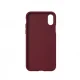 Adidas OR Molded PU Suede dėklas iPhone X / XS, bordo