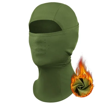 Qunature 13230023014 Ski Bike Motorcycle Balaclava Size M - Green