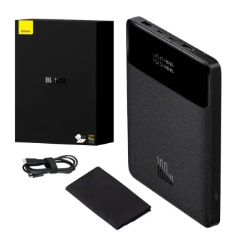 Išorinė baterija Baseus Blade 100W 20000mAh, Juoda