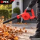 Akumuliatorinis lapų pūstuvas OPEX TOOLS OPX28022 21V 150W su 2 akumuliatoriais ir maišu