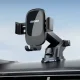 Gravitacinis automobilinis telefono laikiklis Dudao F5N+ su siurbtuku ant stiklo ar panelės, juodas