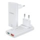 Choetech PD6011 65W GaN USB-C ir USB-A tinklo įkroviklis, baltas