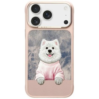 Nimmy Gentle Pets Dog dėklas iPhone 17 Pro Max telefonui su MagSafe, rožinis