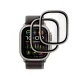 Apsauginis stiklas Tech-Protect Apple Watch Ultra 49 mm, 2 vnt., sidabrinis ir juodas