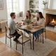 Dining Table Set with 4 Chairs for Kitchen MALMO by ModernHome
