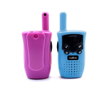 Maxlife MXWT-100 Talkabout Kids Walkie Talkie Twin-Pack, Blue / Pink