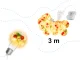 Ikonka LED String Lights with Decorative Bulbs, 3m, 50 LED, Warm White
