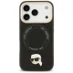 Karl Lagerfeld Big Strap MagSafe dėklas iPhone 17 Pro Max, juodas