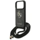 Guess 4G Big Logo dėklas su virvele iPhone 17 Pro, juodas