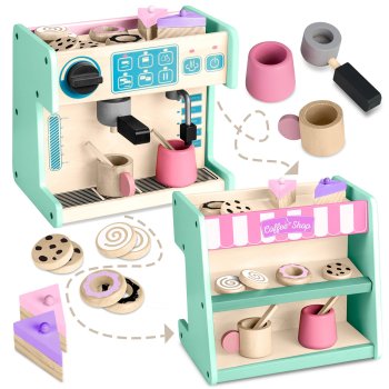 Ricokids 785100 Wooden Toy Cafe and Pastry Shop, Mint