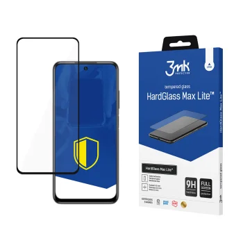 Apsauginis stiklas 3mk HardGlass Max Lite skirtas Xiaomi Redmi 10, juodas