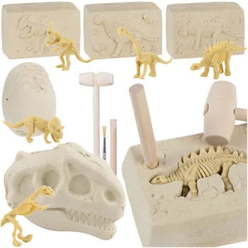 Kruzzel 00026771 Dinosaur Excavation Kit 5-in-1