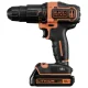 Akumuliatorinis smūginis gręžtuvas-suktuvas Black & Decker BDCHD18KB-QW, 18V, 2x 1,5Ah