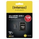 microSDXC atminties kortelė Intenso 128 GB UHS-I Class 10 su SD adapteriu