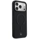 Mercedes Leather 3D MagSafe dėklas telefonui iPhone 17 Pro, juodas